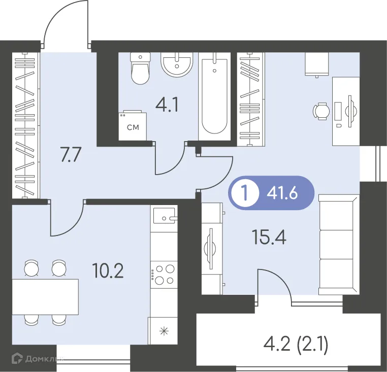 Фото квартиры в ЖК Новый восход