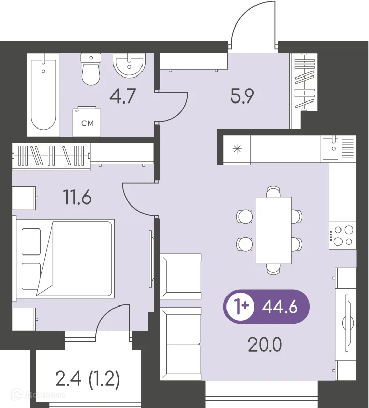 Фото квартиры в ЖК Новый восход