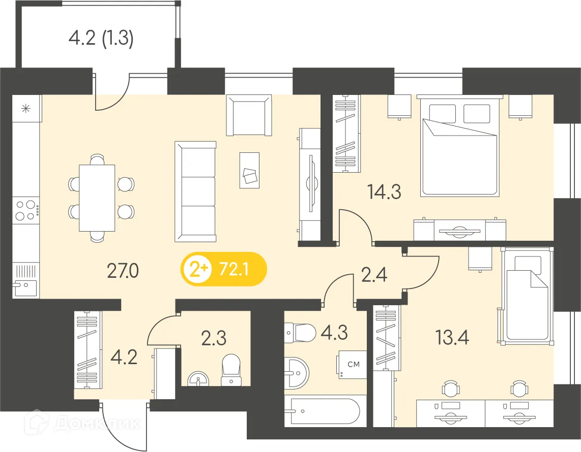 Фото квартиры в ЖК Новый восход