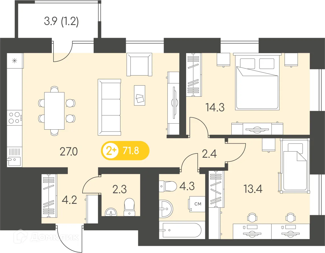 Фото квартиры в ЖК Новый восход