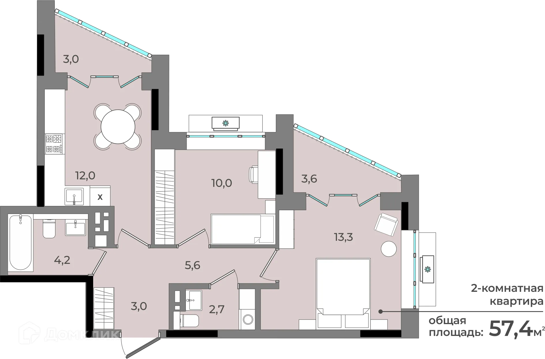 Фото квартиры в ЖК Новый город