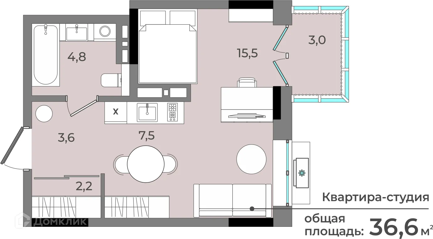 Фото квартиры в ЖК Новый город