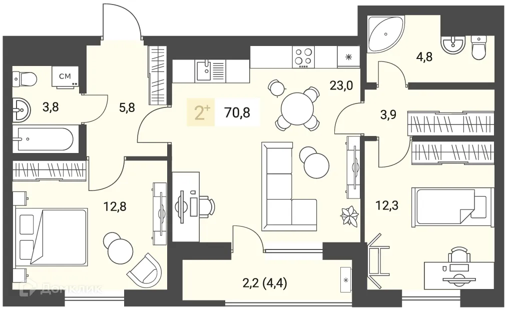 Фото квартиры в ЖК Новый город