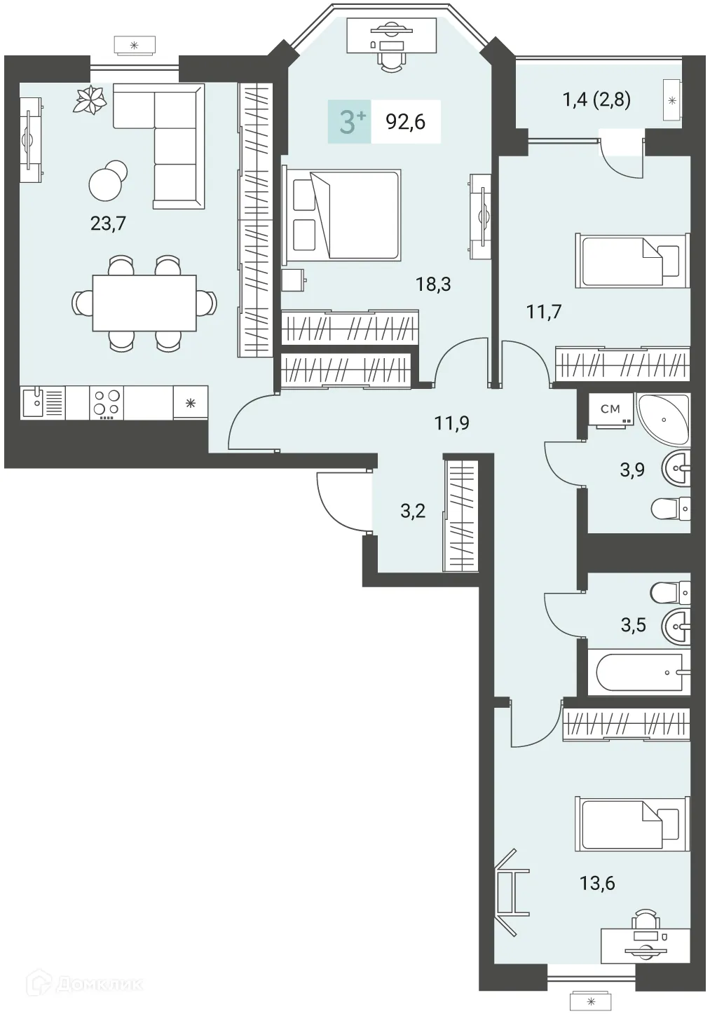 Фото квартиры в ЖК Новый город