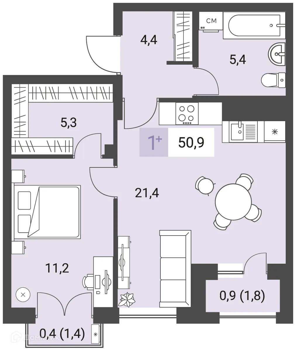 Фото квартиры в ЖК Новый город