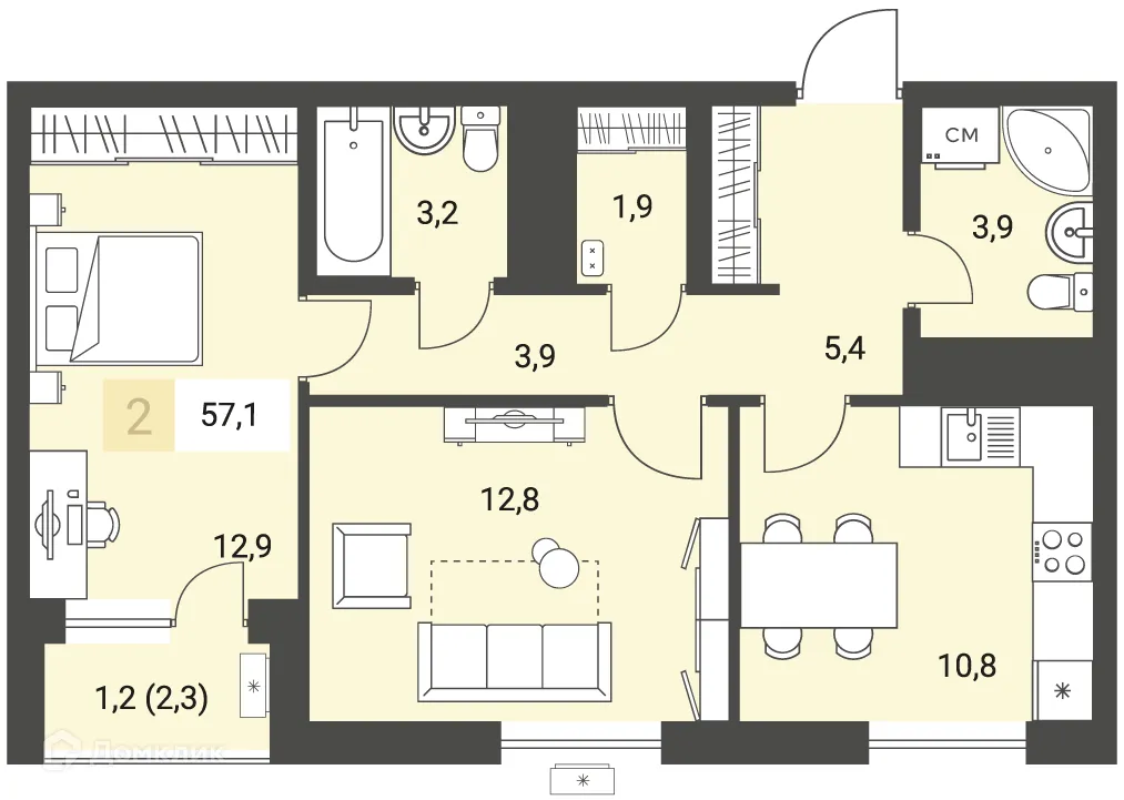 Фото квартиры в ЖК Новый город
