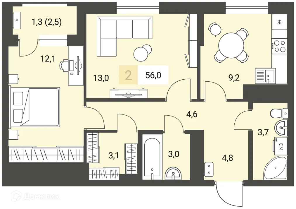 Фото квартиры в ЖК Новый город