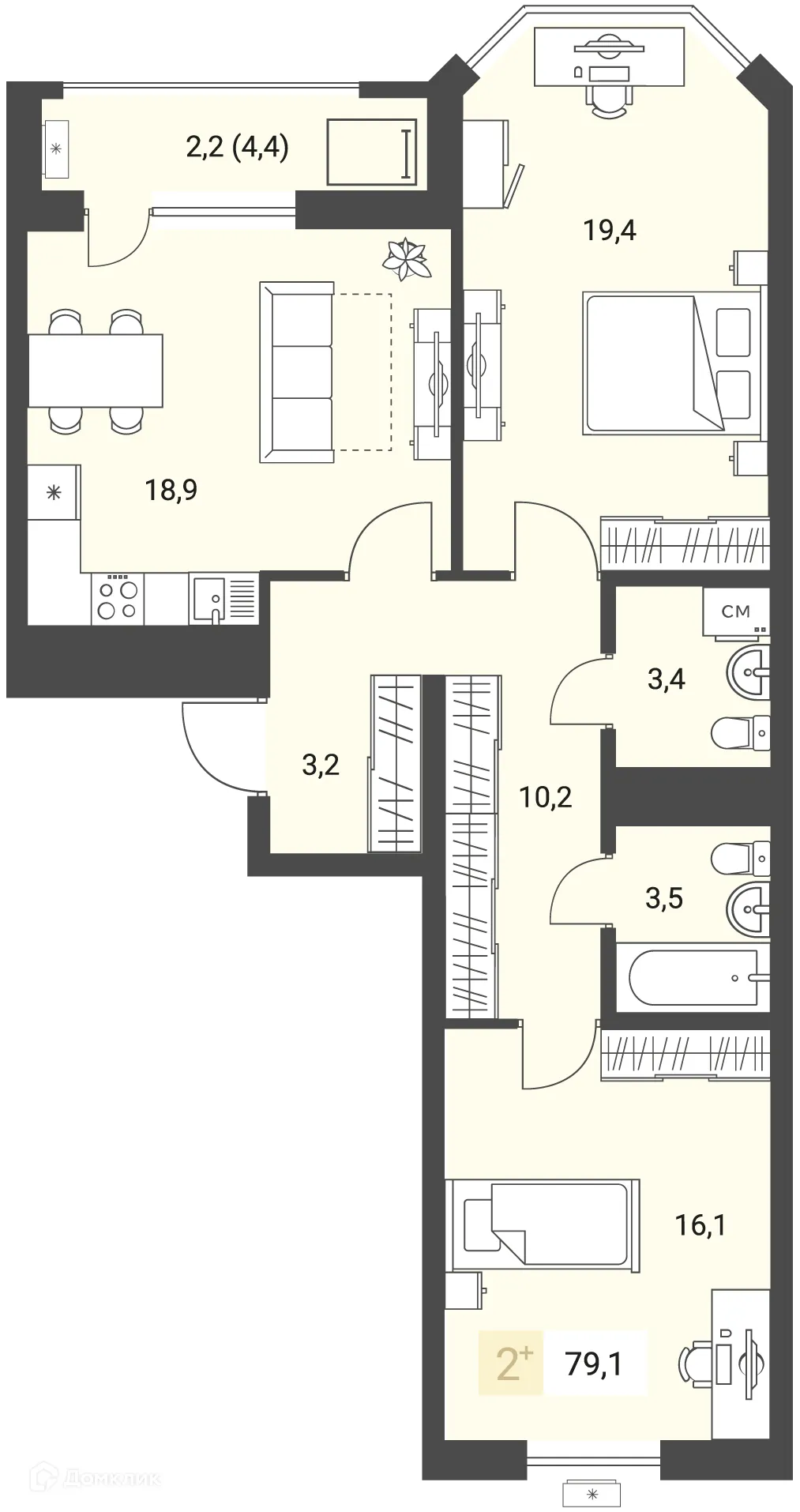 Фото квартиры в ЖК Новый город
