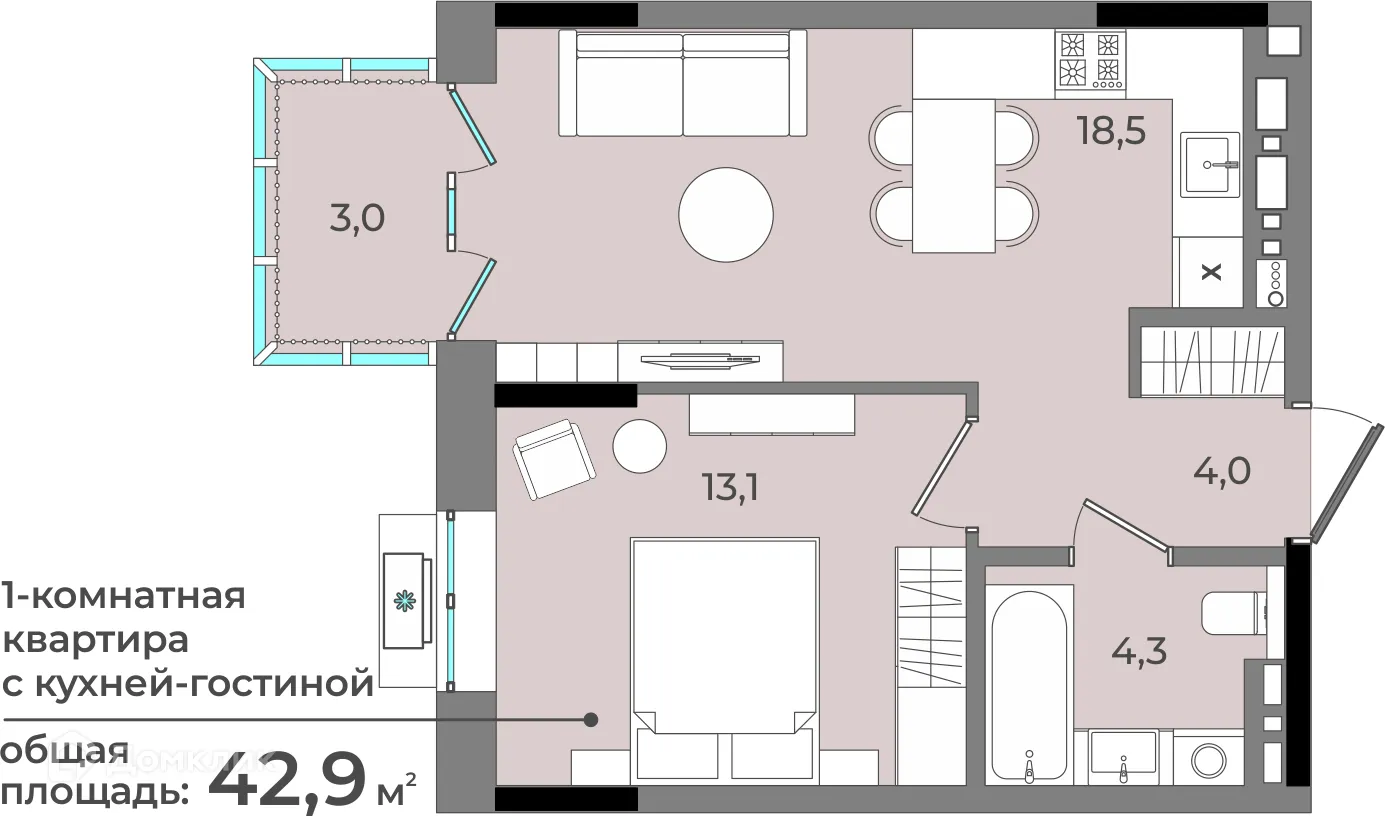 Фото квартиры в ЖК Новый город