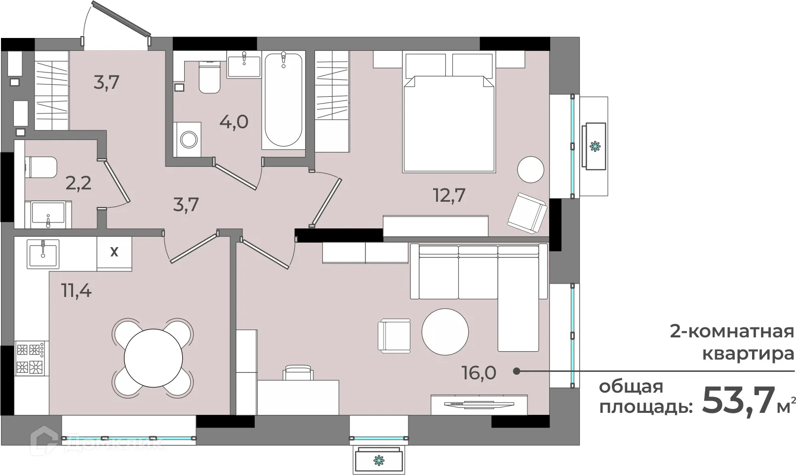 Фото квартиры в ЖК Новый город