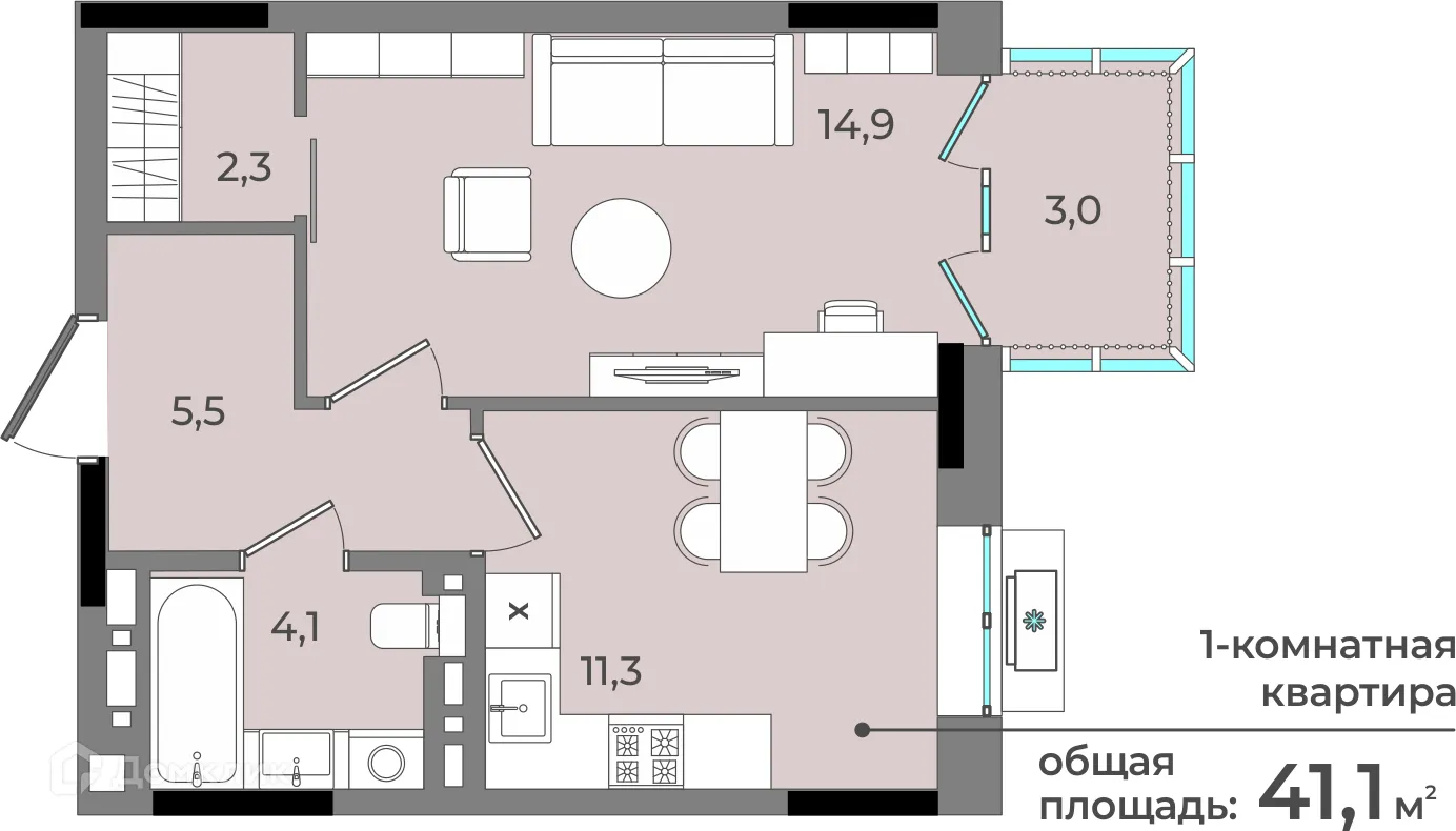 Фото квартиры в ЖК Новый город