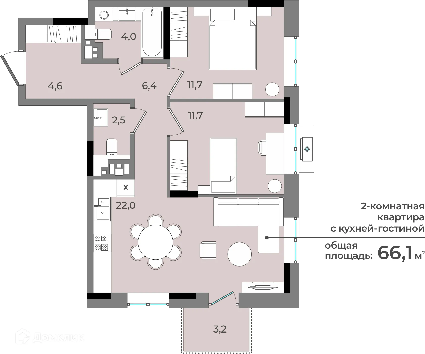 Фото квартиры в ЖК Новый город