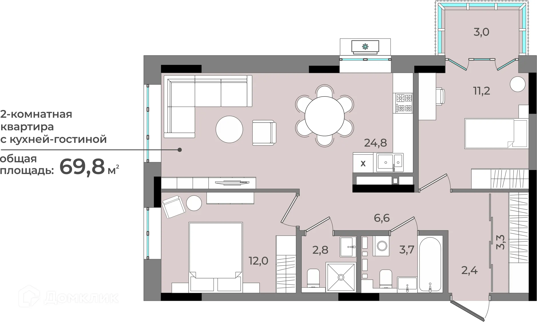 Фото квартиры в ЖК Новый город