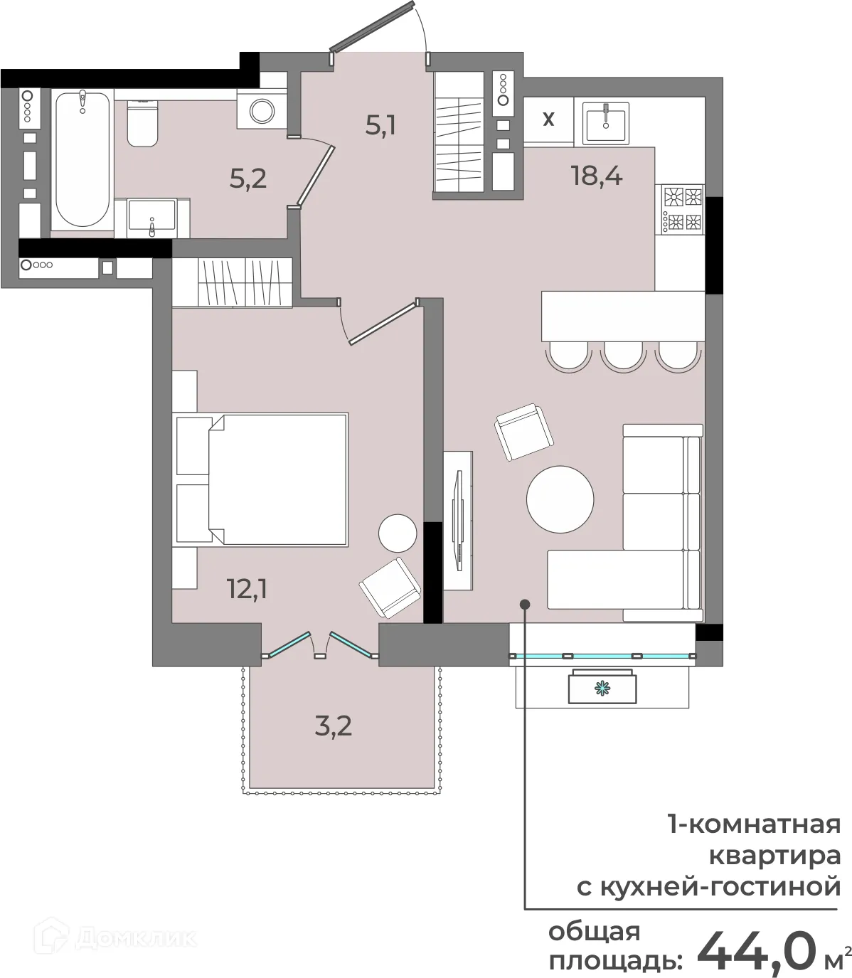 Фото квартиры в ЖК Новый город