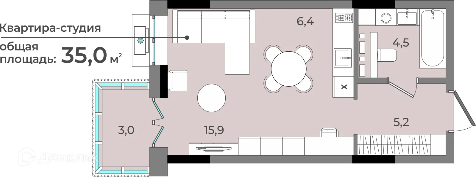 Фото квартиры в ЖК Новый город