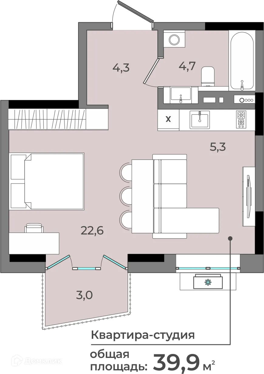 Фото квартиры в ЖК Новый город