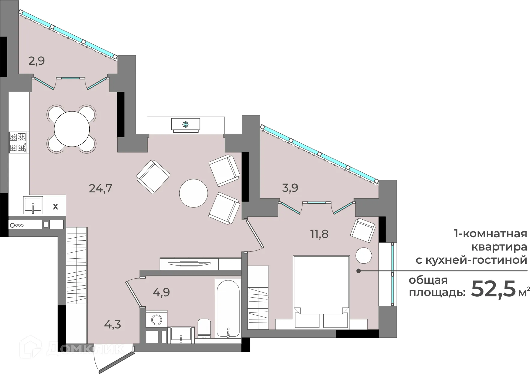 Фото квартиры в ЖК Новый город