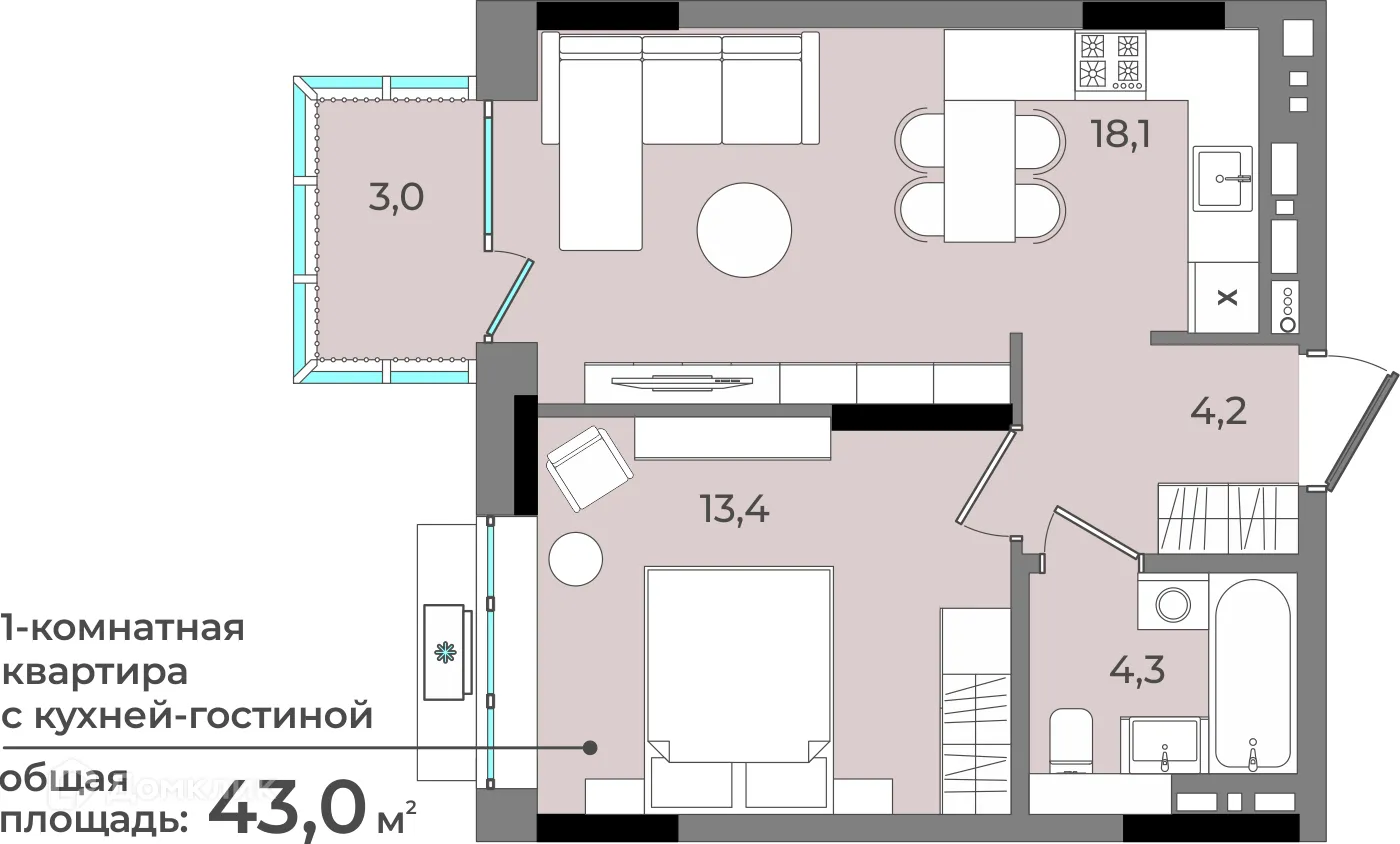 Фото квартиры в ЖК Новый город