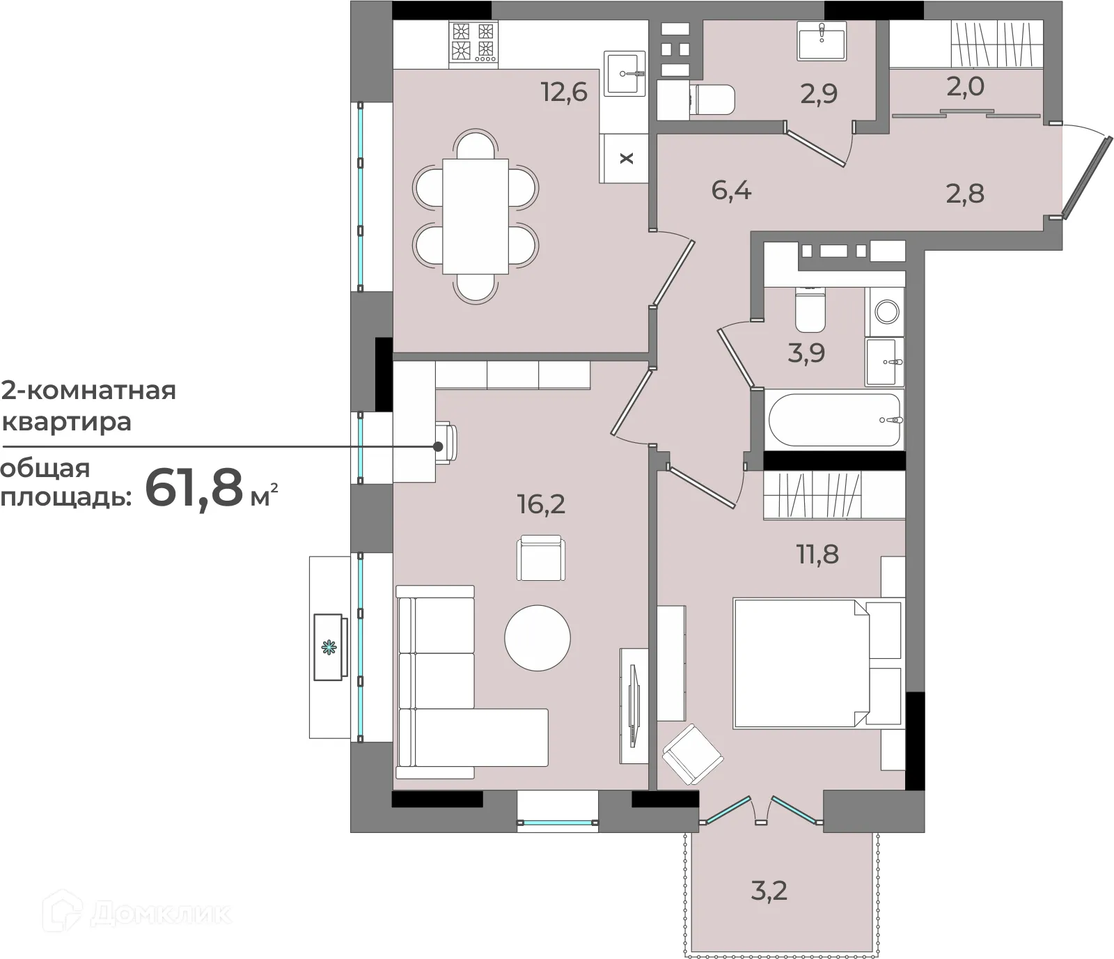 Фото квартиры в ЖК Новый город