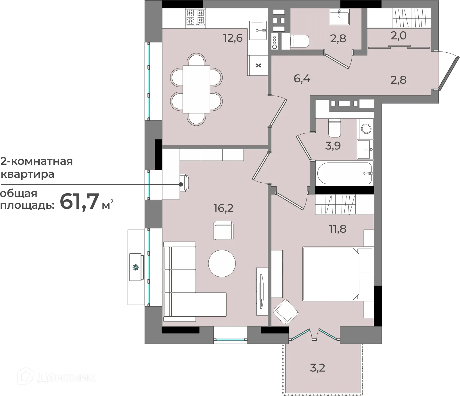 Фото квартиры в ЖК Новый город
