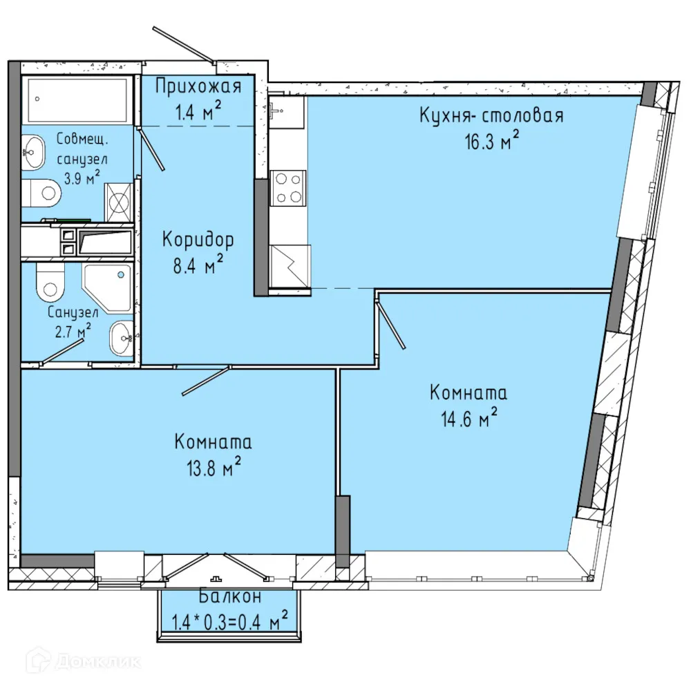 Фото квартиры в ЖК Скандинавия