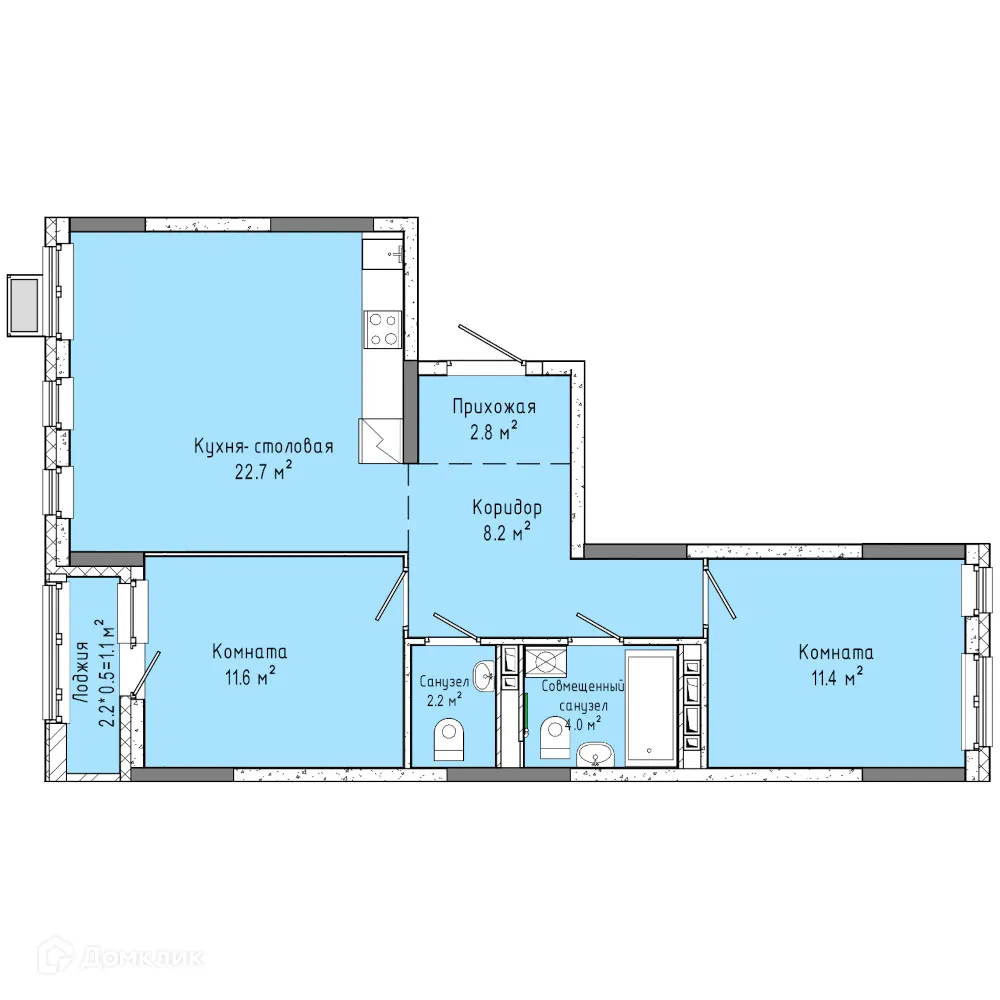 Фото квартиры в ЖК Скандинавия