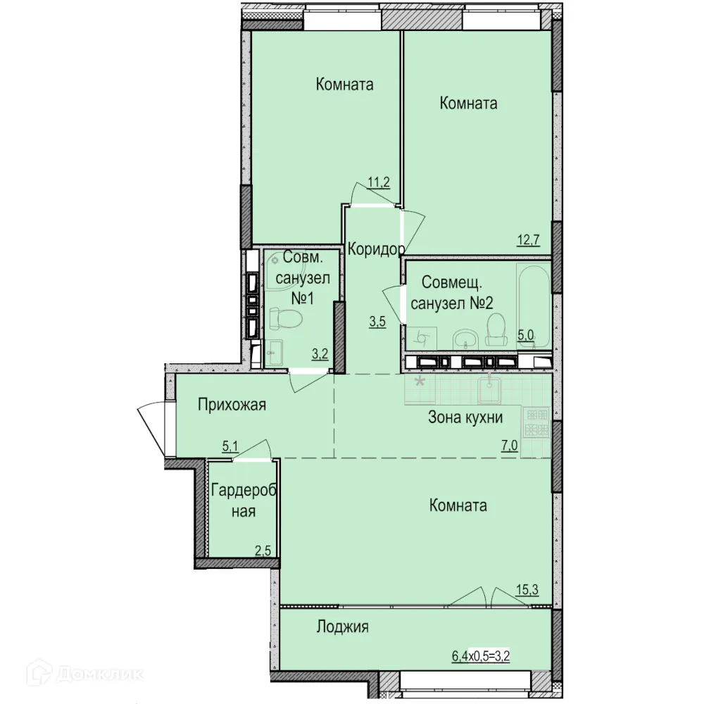 Фото квартиры в ЖК Скандинавия