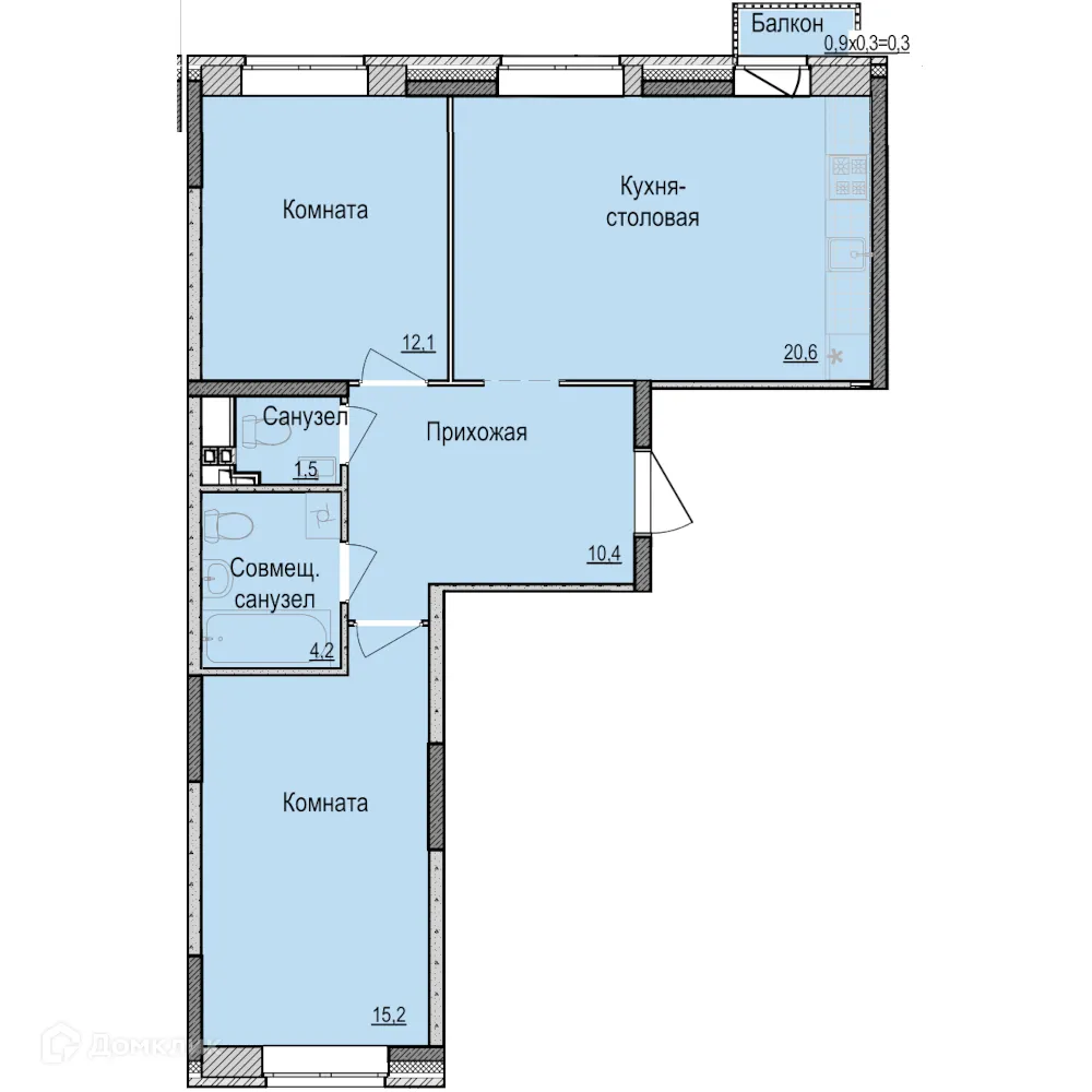 Фото квартиры в ЖК Скандинавия