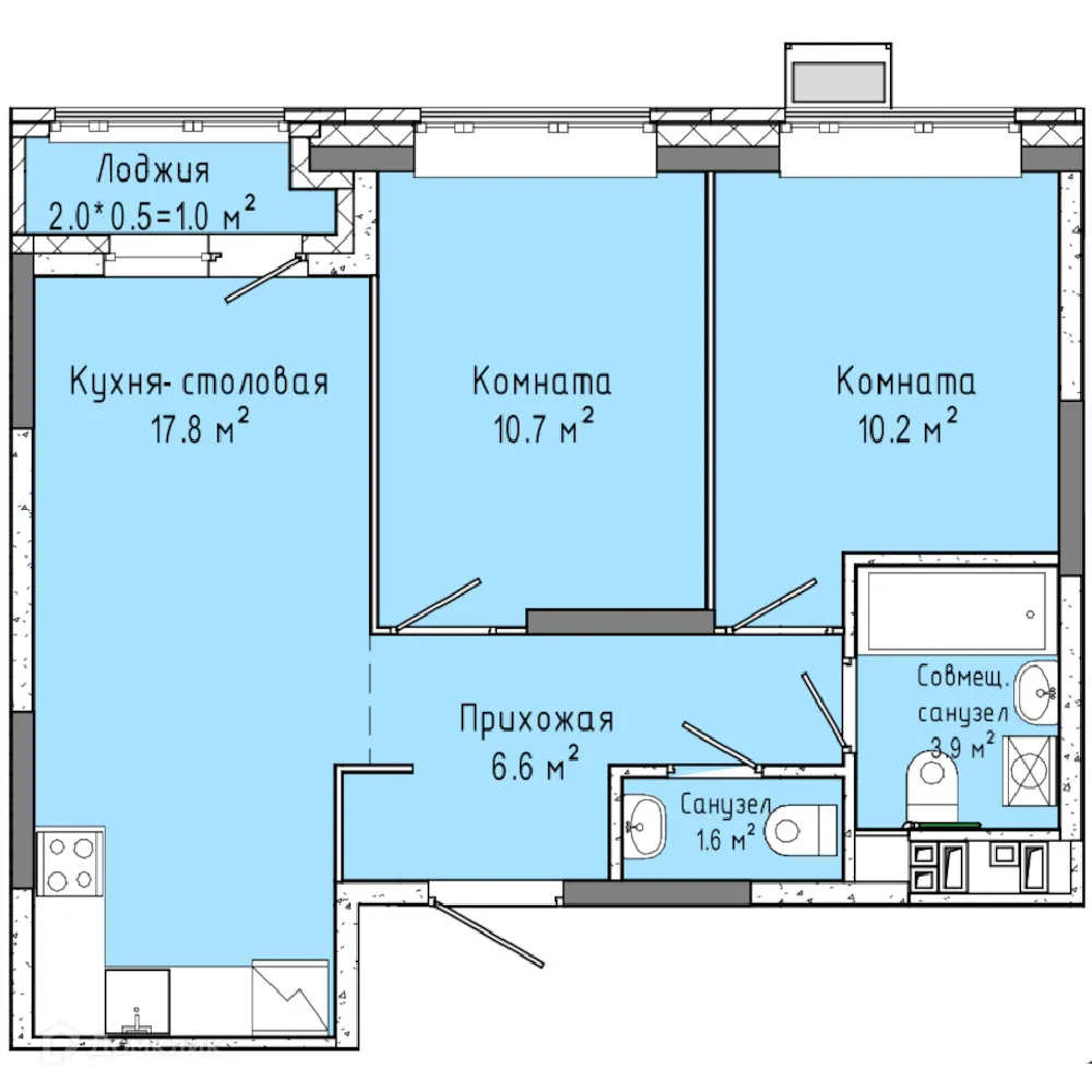 Фото квартиры в ЖК Скандинавия
