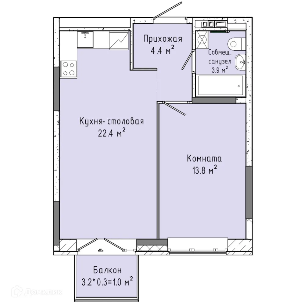 Фото квартиры в ЖК Скандинавия