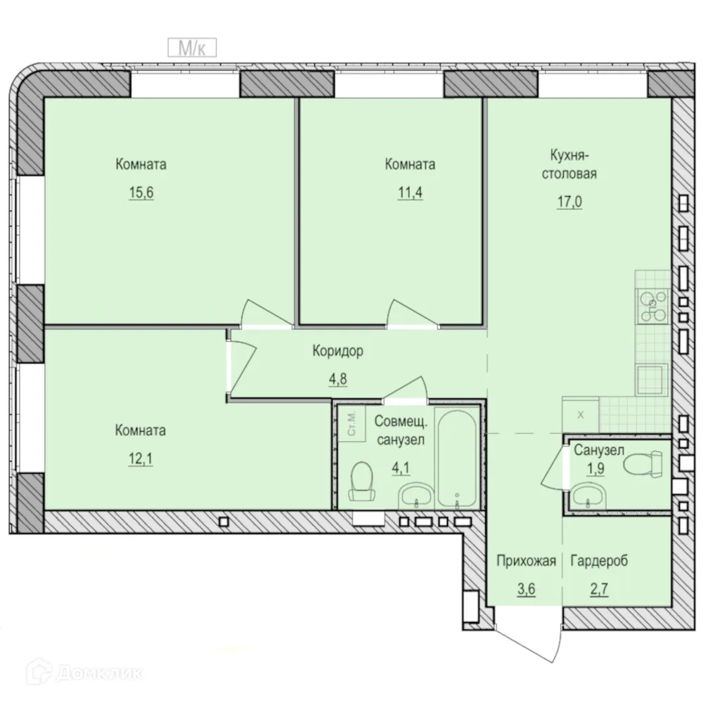 Фото квартиры в ЖК Санвилл