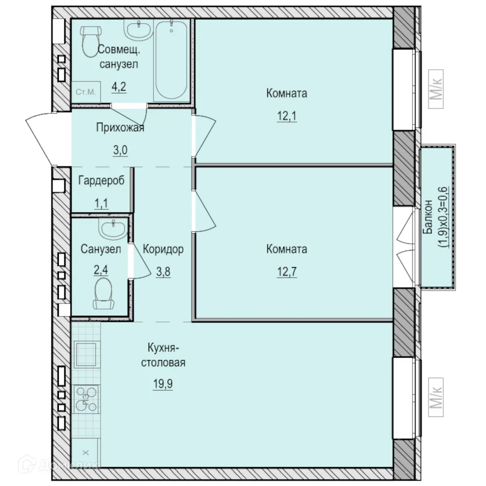Фото квартиры в ЖК Санвилл