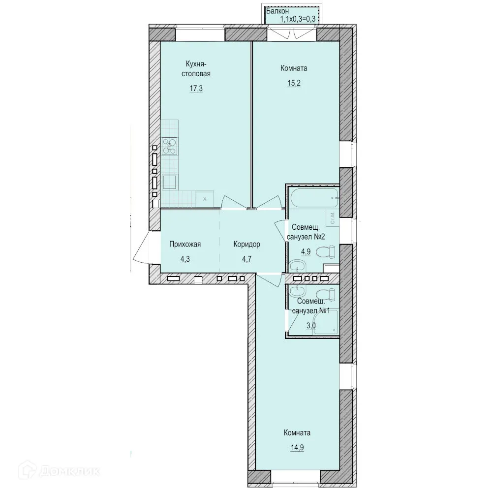 Фото квартиры в ЖК Санвилл