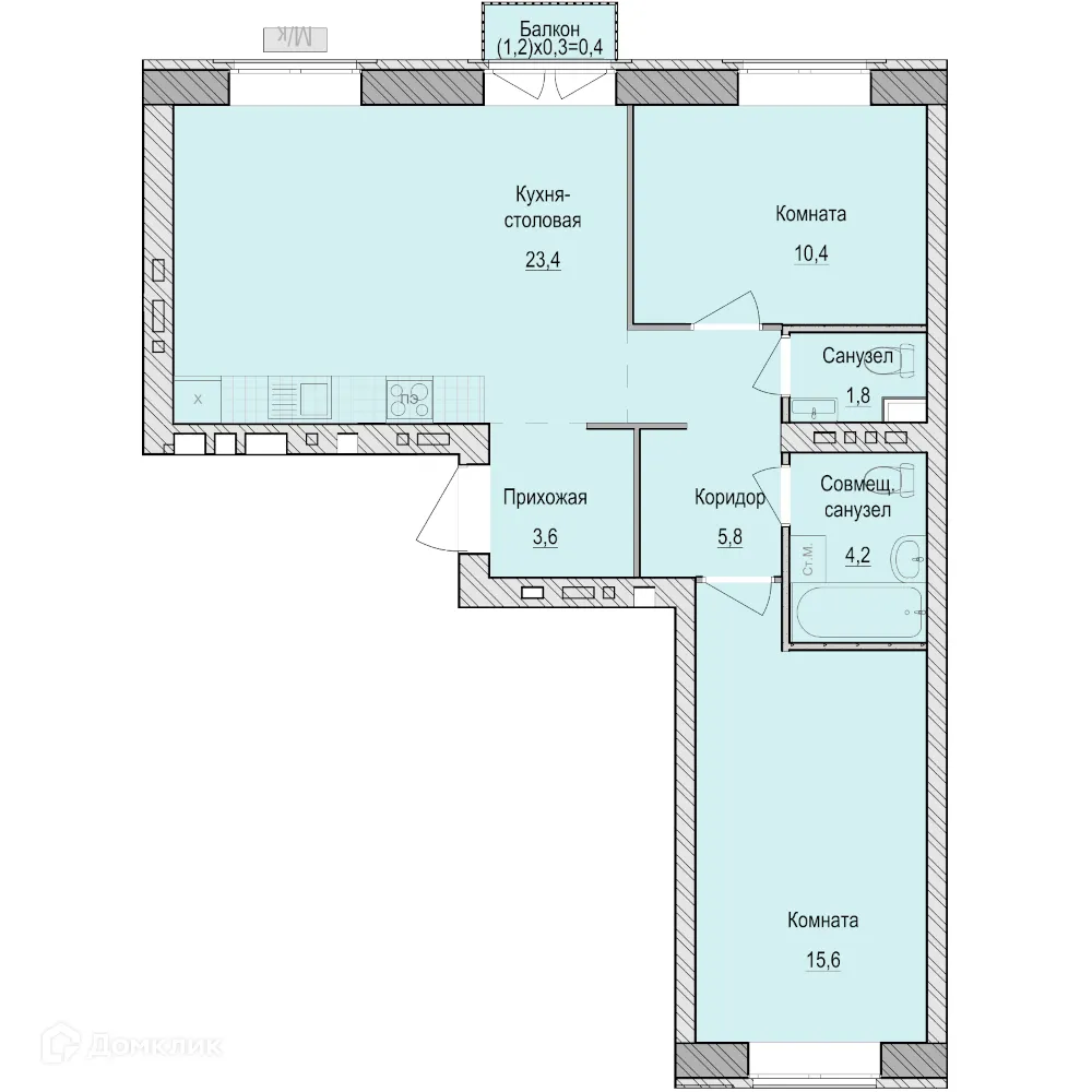 Фото квартиры в ЖК Санвилл