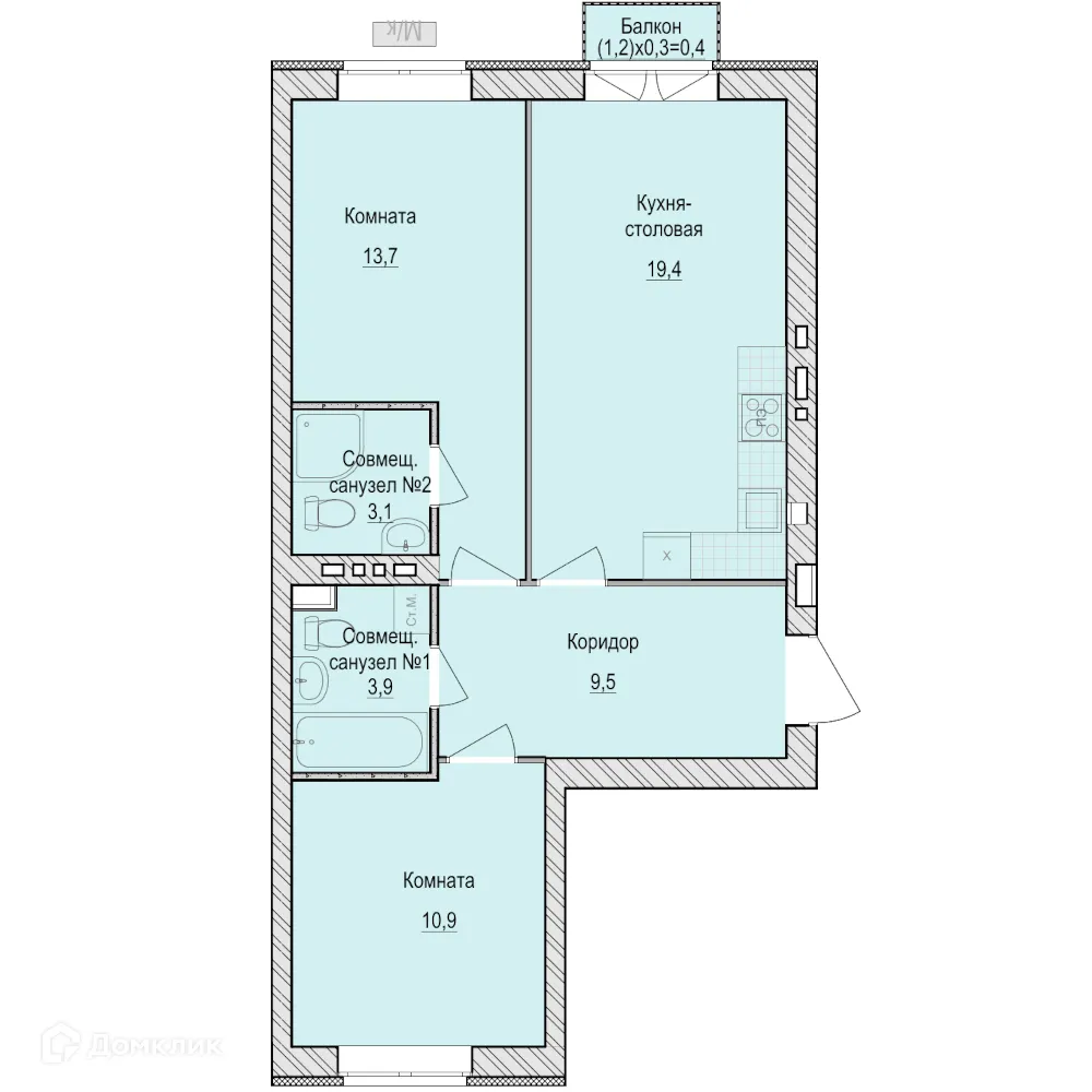 Фото квартиры в ЖК Санвилл