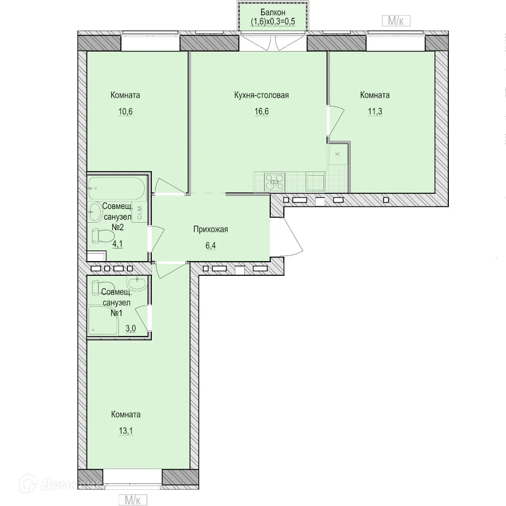 Фото квартиры в ЖК Санвилл