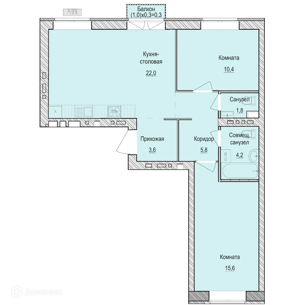 Фото квартиры в ЖК Санвилл