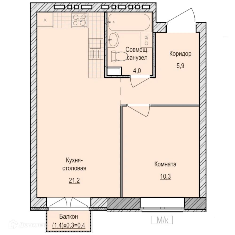 Фото квартиры в ЖК Санвилл