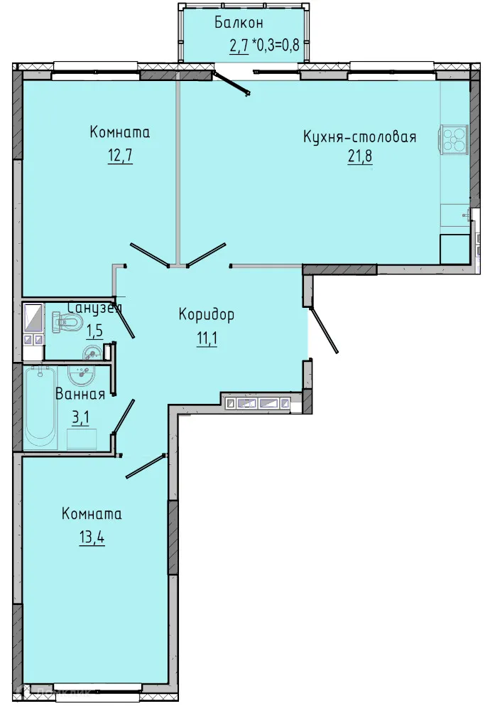 Фото квартиры в ЖК А14