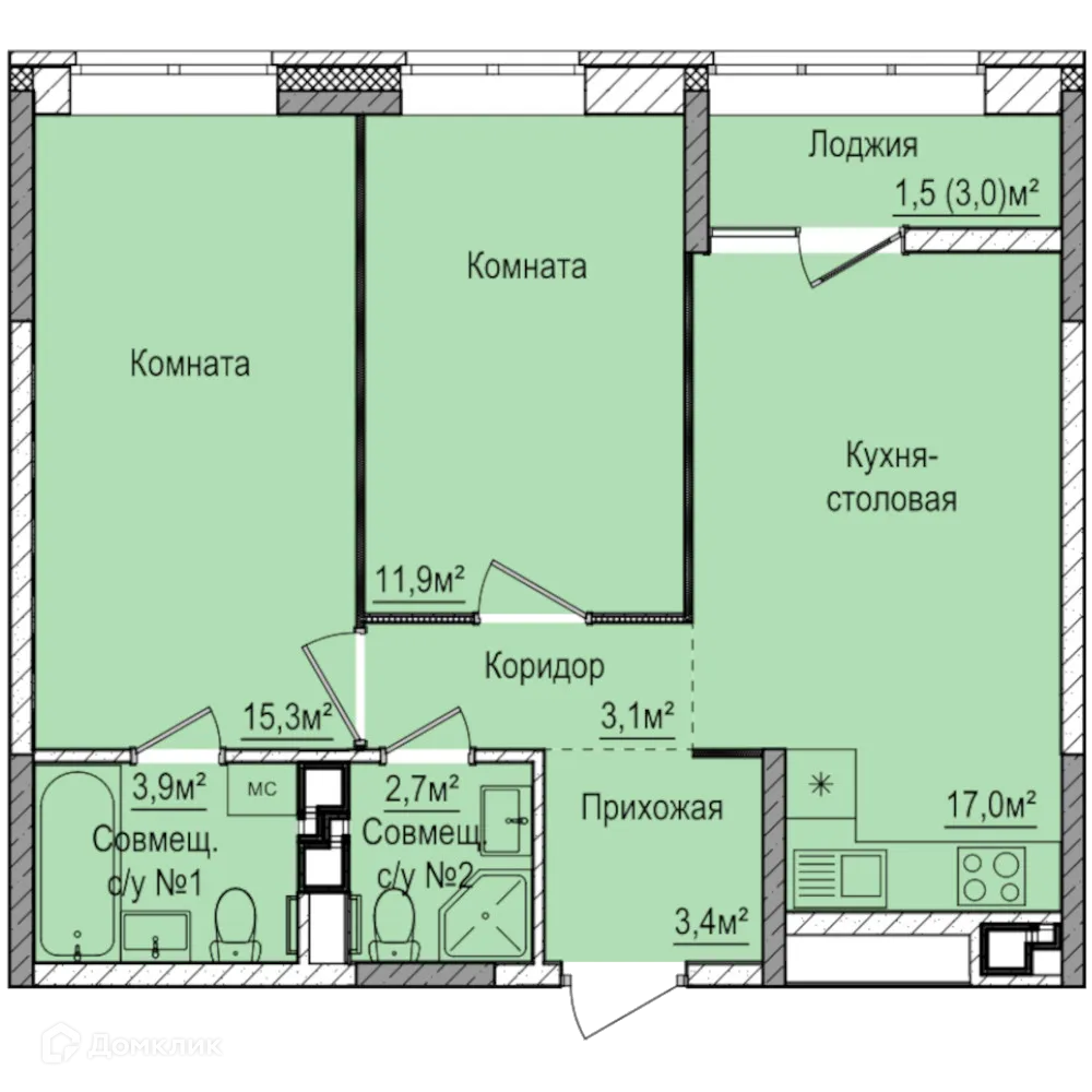 Фото квартиры в ЖК Покровский