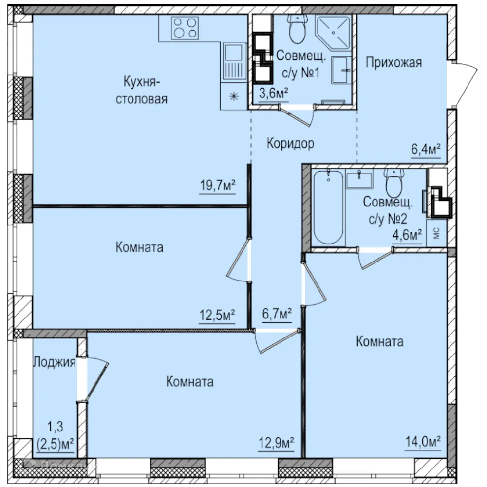 Фото квартиры в ЖК Покровский