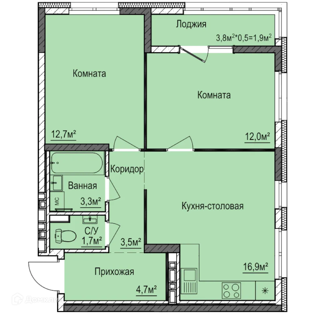 Фото квартиры в ЖК Покровский