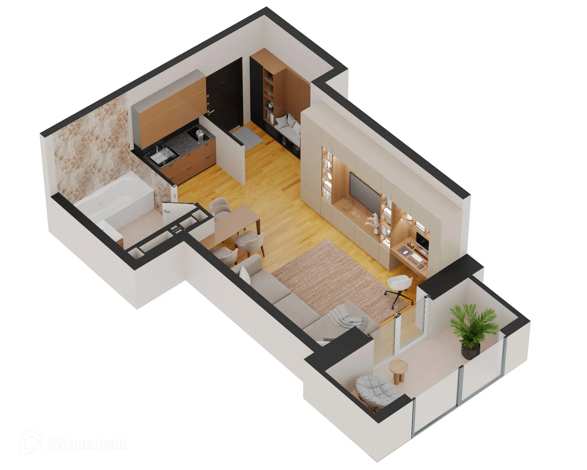 Фото квартиры в ЖК Forum (Форум)