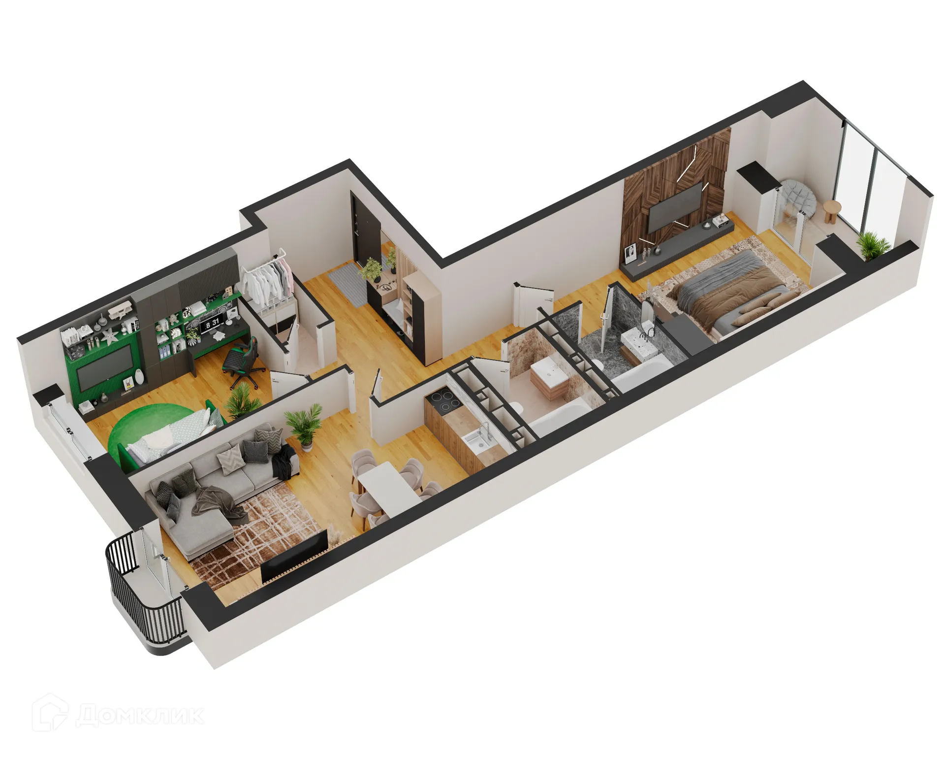 Фото квартиры в ЖК Forum (Форум)