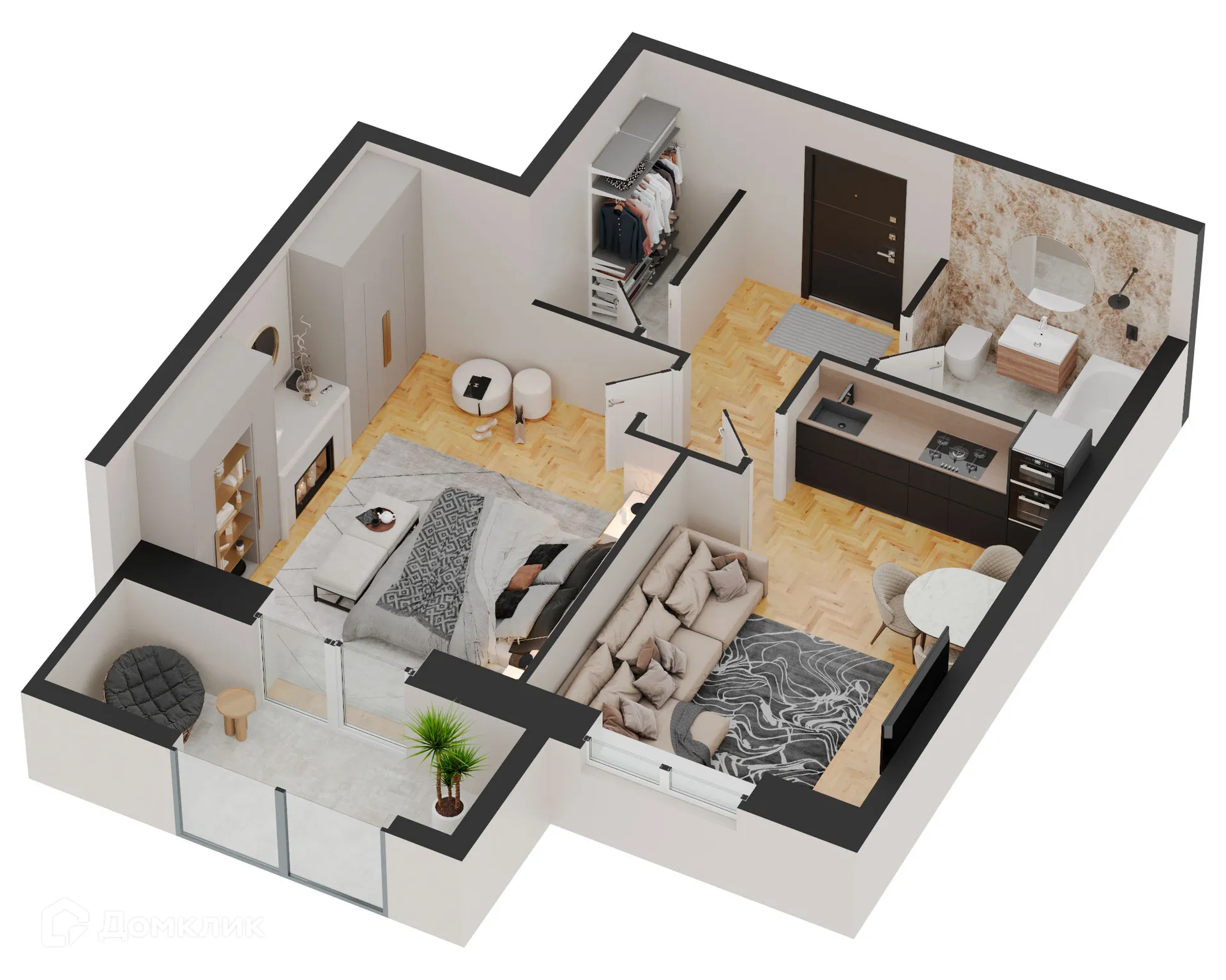 Фото квартиры в ЖК Forum (Форум)