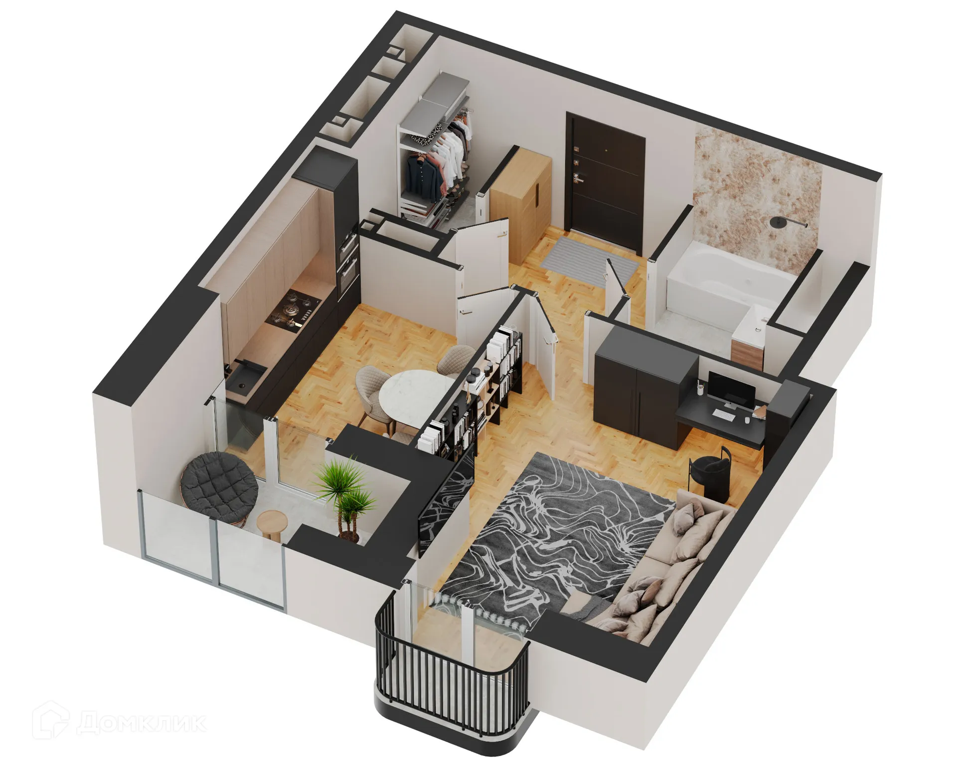 Фото квартиры в ЖК Forum (Форум)