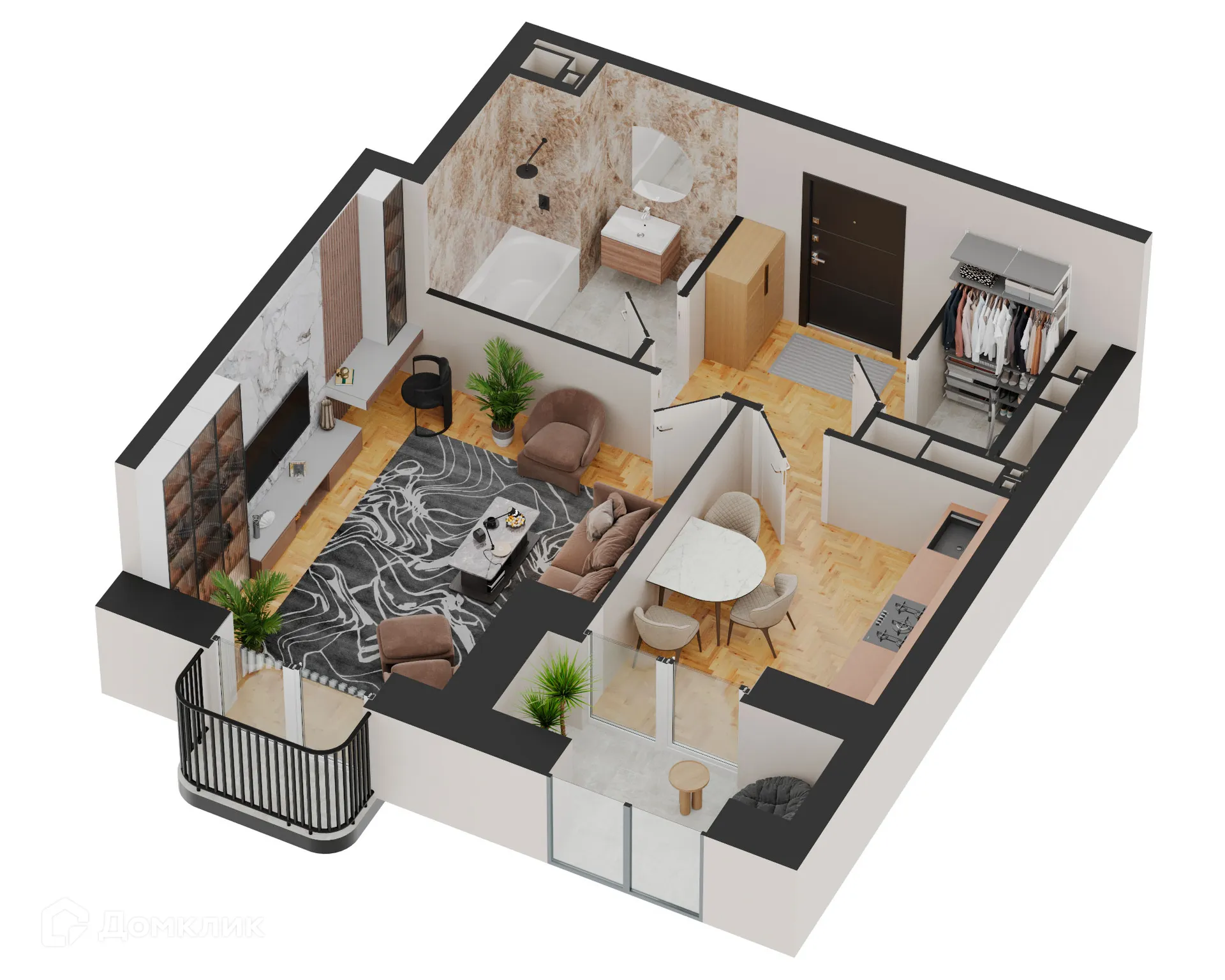 Фото квартиры в ЖК Forum (Форум)