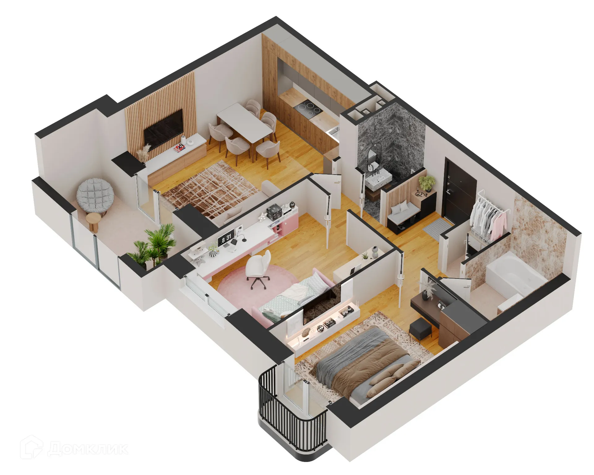 Фото квартиры в ЖК Forum (Форум)