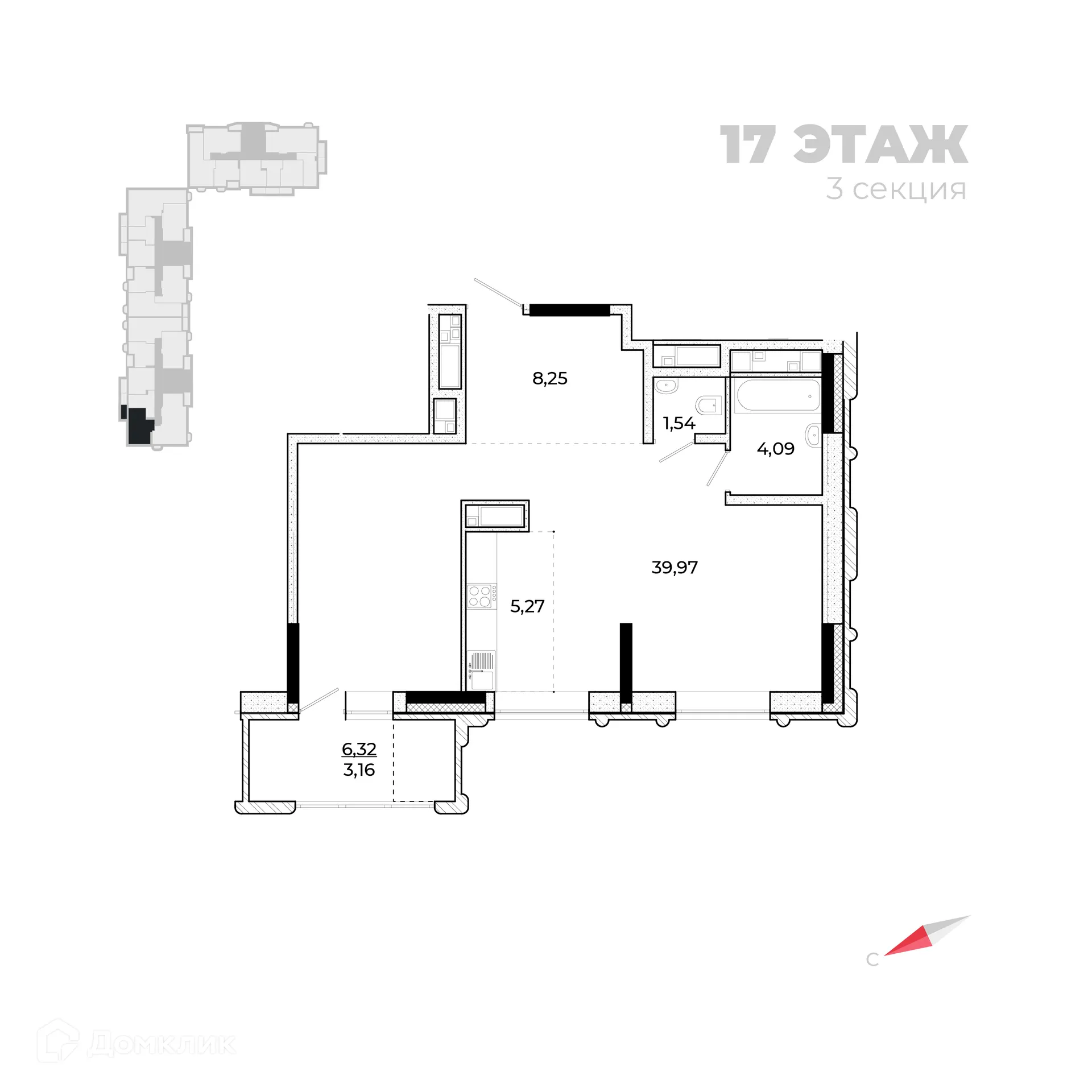 Фото квартиры в ЖК Forum (Форум)