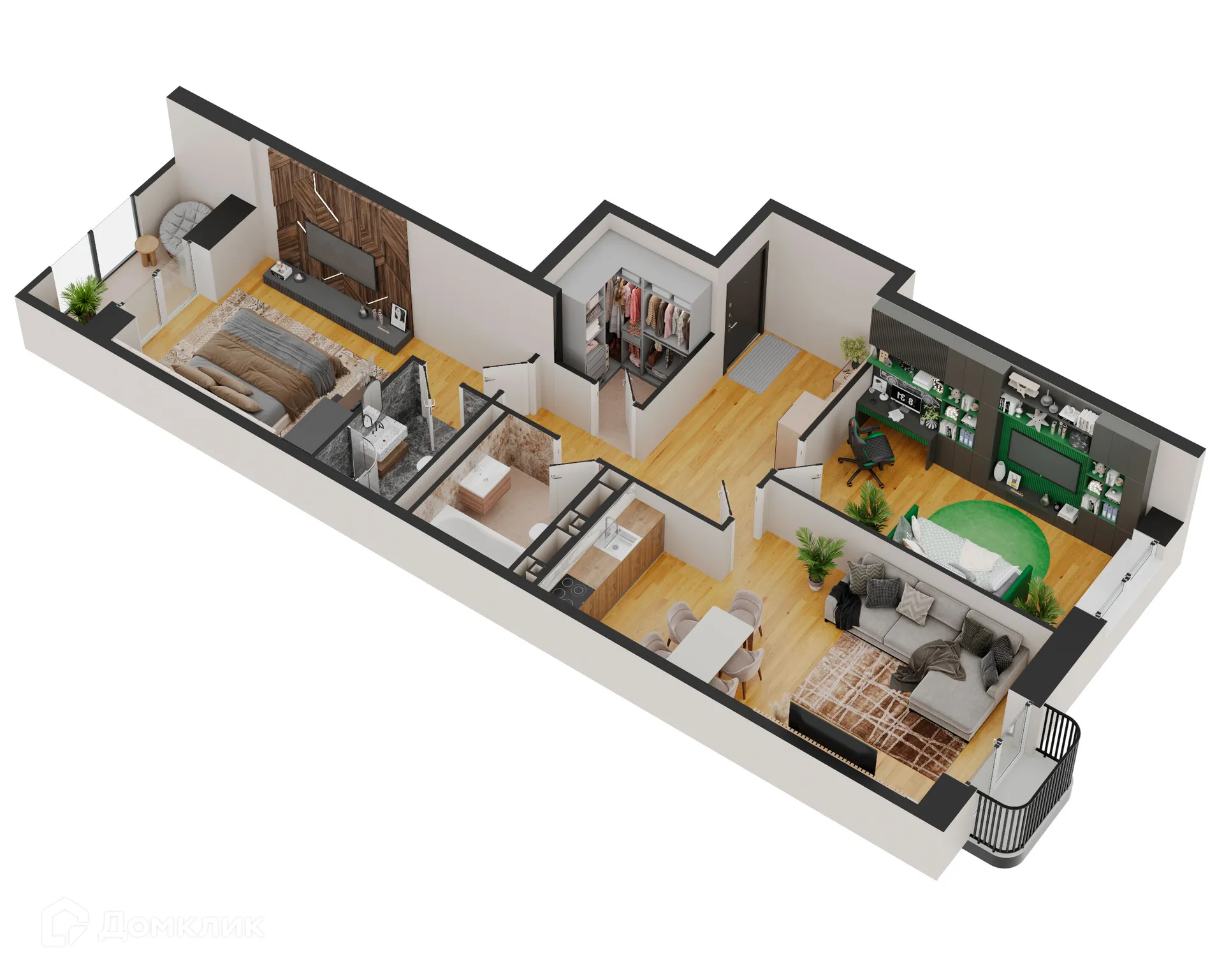 Фото квартиры в ЖК Forum (Форум)